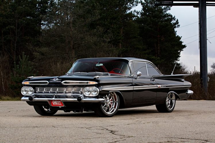 1959, Chevy, Impala, Muscle, Classic, Hot, Rod, Rods, Hotrod, Custom, Chevy, Chevrolet HD Wallpaper Desktop Background