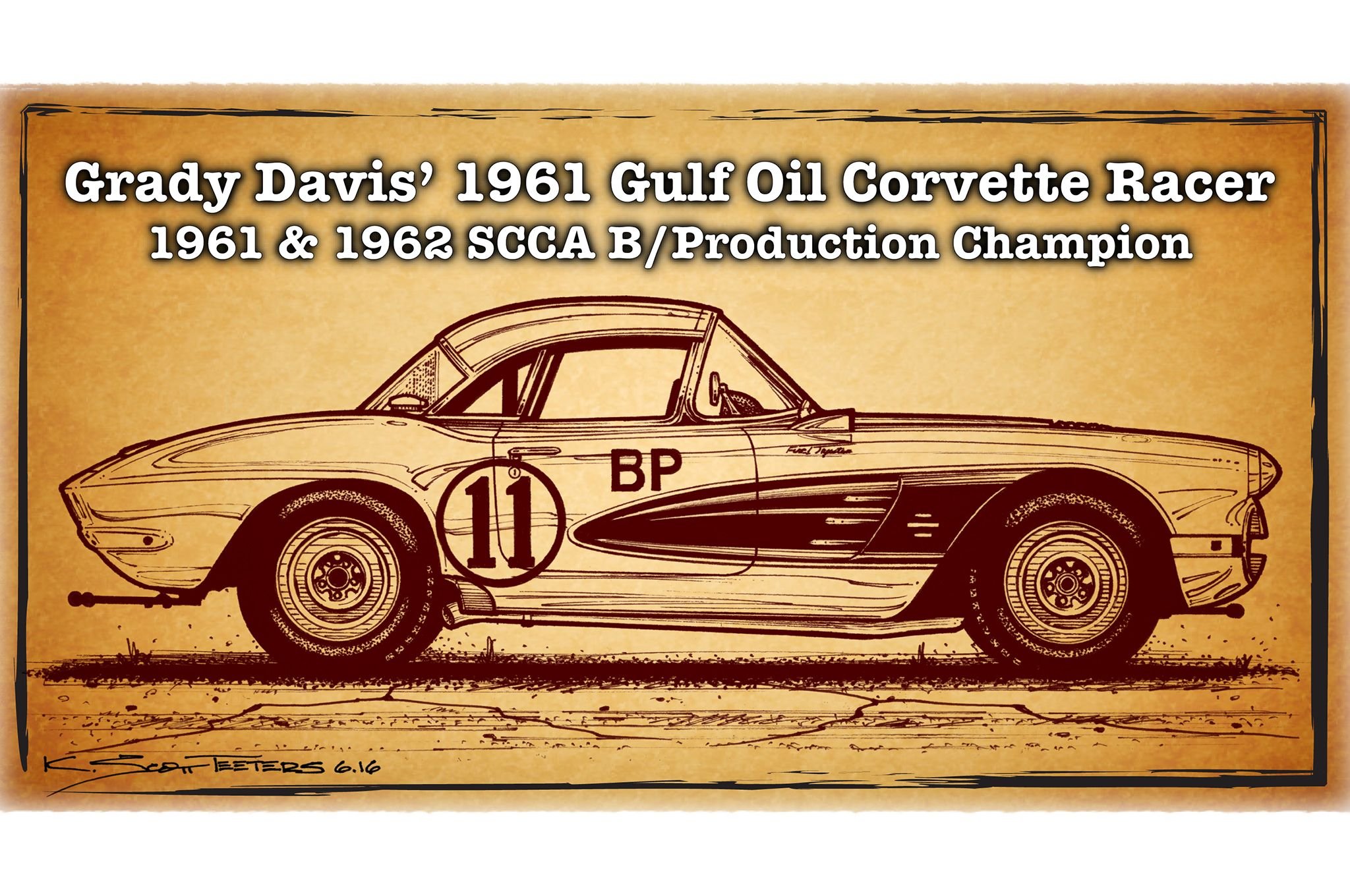 1961, Gulf, Oil, Corvette, Racer, Muscle, Classic, Hot, Rod, Rods, Hotrod, Custom, Chevy, Chevrolet, Race, Racing Wallpaper
