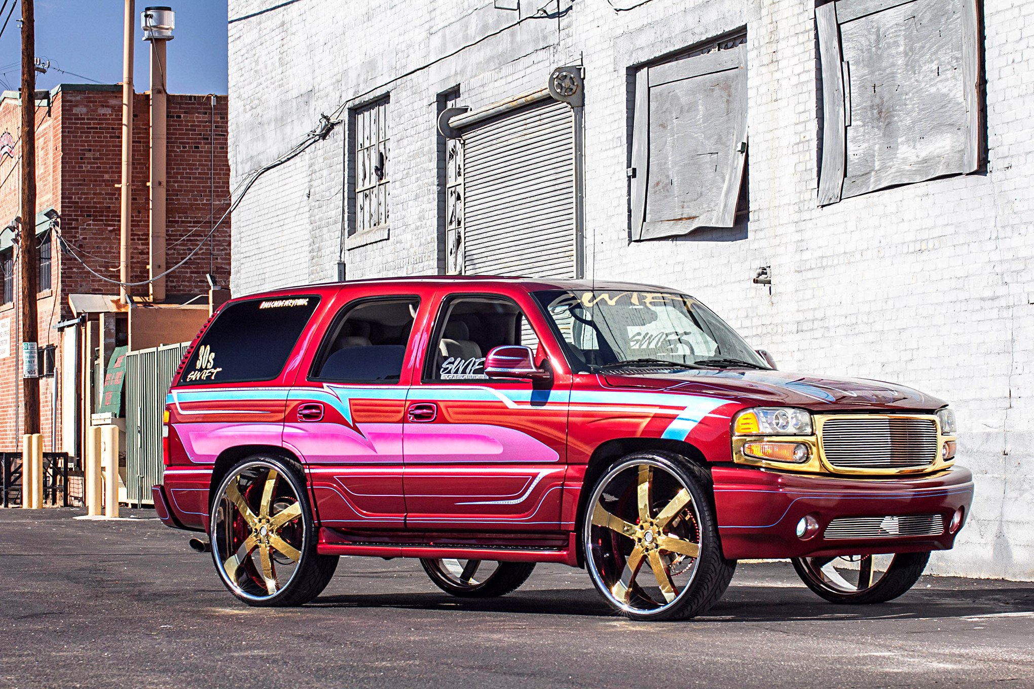 20, 02gmc, Denali, Lowrider, Tuning, Custom, Hot, Rod, Rods, Hotrod, Suv Wallpaper