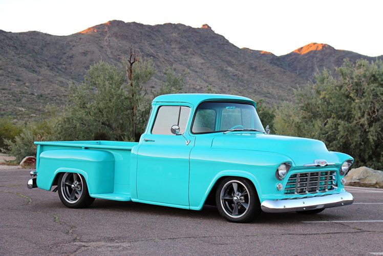 1956, 3100, Blue, Chevrolet, Classic, Pickup, Truck HD Wallpaper Desktop Background