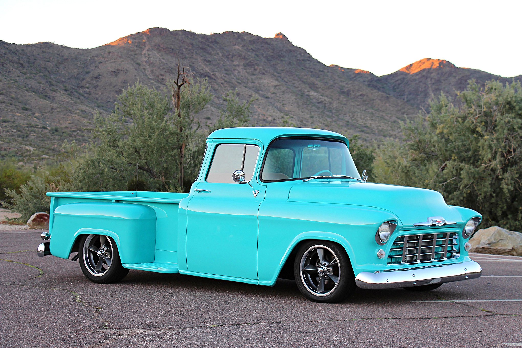 1956, 3100, Blue, Chevrolet, Classic, Pickup, Truck Wallpaper