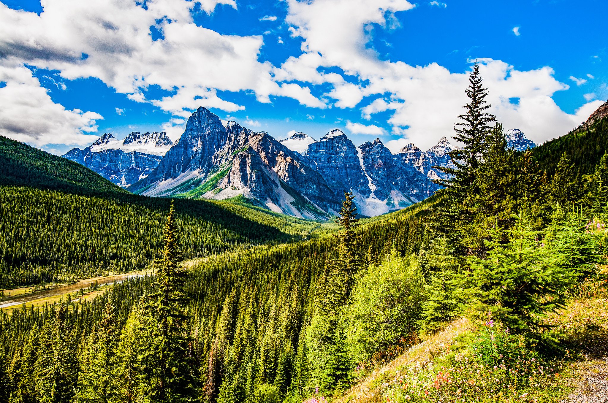 banff, National, Park, Alberta, Canada, Banff, Johnston, Canyon, Landscape Wallpaper