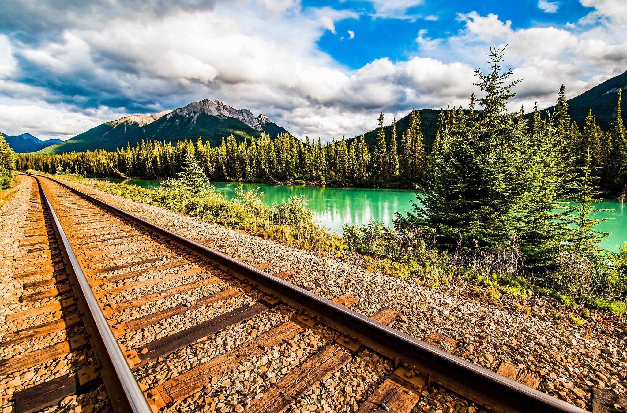 banff, National, Park, Alberta, Canada, Lake, Louise, Banff, Johnston, Canyon, Landscape Wallpaper