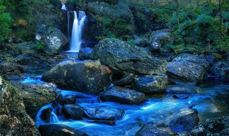 loch, Lomond, And, Trossachs, National, Park, Scotland, Waterfall, Loch, Lomond HD Wallpaper Desktop Background