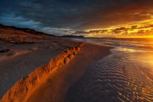 coast, Sunrises, And, Sunsets, Sand, Beach, Nature, Wallpapers