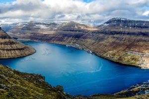 denmark, Lake, Mountains, Clouds, Klaksvik, Faroe, Islands, Nature, Wallpapers