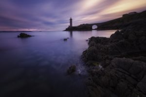 lighthouse, Ocean, Rocks, Stones, Nature