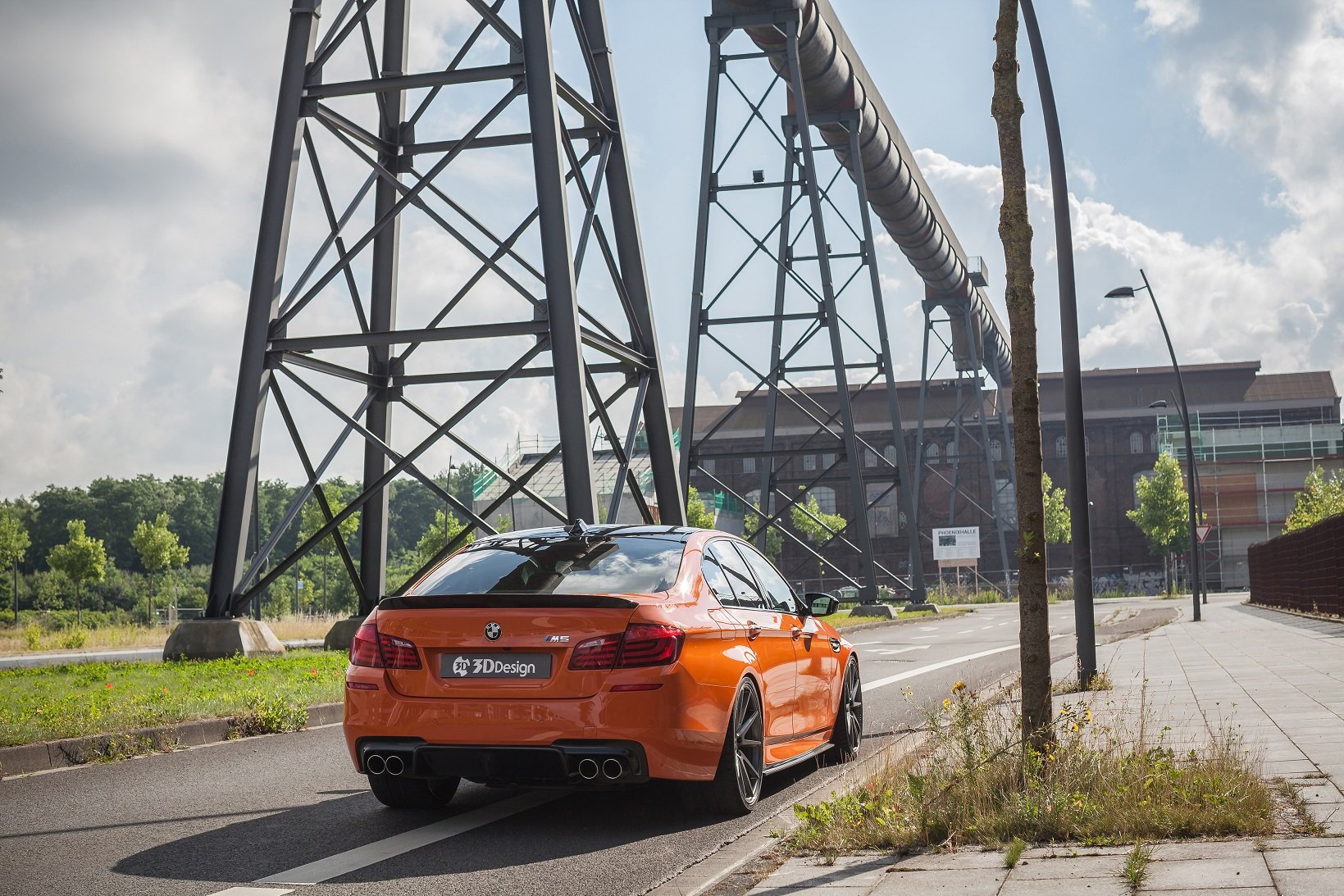 3d, Design, Bmw, M5,  f10 , Cars, Orange, 2016 Wallpaper