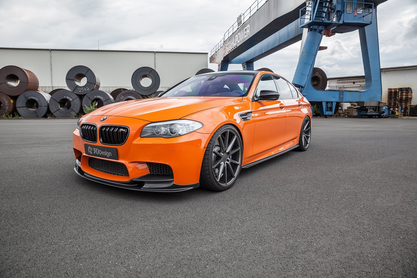 3d, Design, Bmw, M5,  f10 , Cars, Orange, 2016 Wallpaper