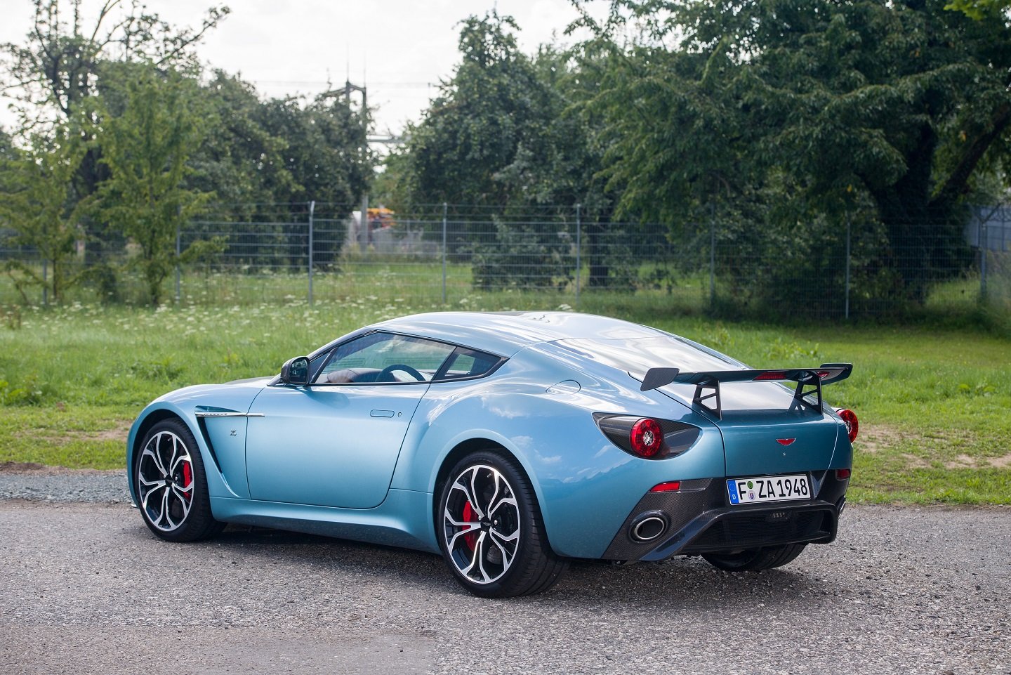 2012, Aston, Martin, V12, Zagato, Cars, Coupe, Blue Wallpaper