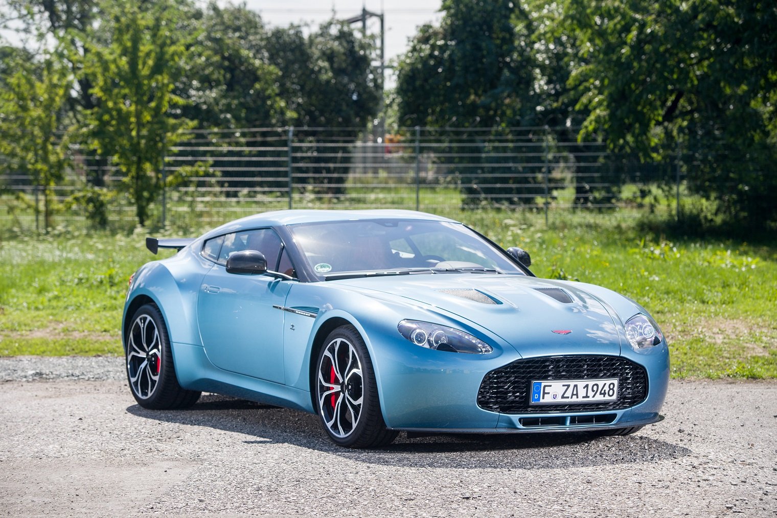 2012, Aston, Martin, V12, Zagato, Cars, Coupe, Blue Wallpaper