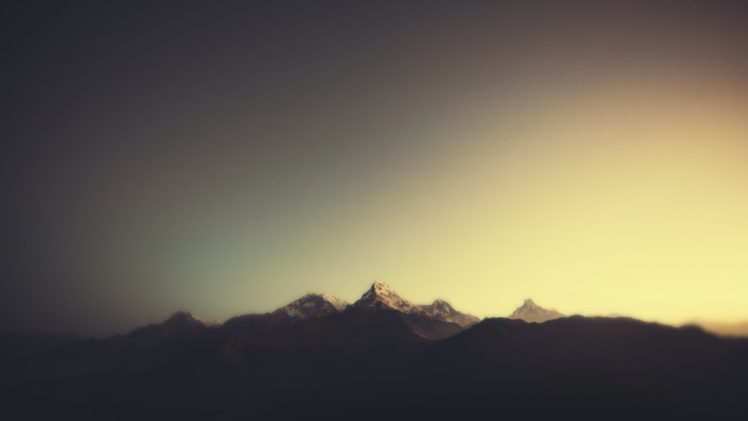 minimal, Mountains HD Wallpaper Desktop Background