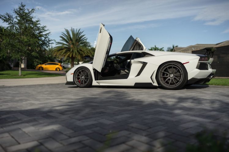 adv1, Wheels, Lamborghini, Aventador, Lp700, Cars, Supercars, White HD Wallpaper Desktop Background