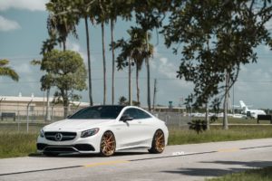 white, Mercedes, S class, Coupe, Adv1, Wheels, Cars