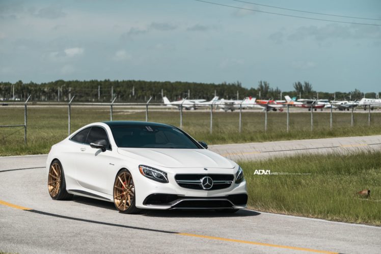 white, Mercedes, S class, Coupe, Adv1, Wheels, Cars HD Wallpaper Desktop Background
