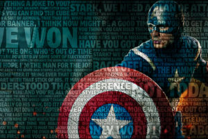 captain, America, Avengers, Typography