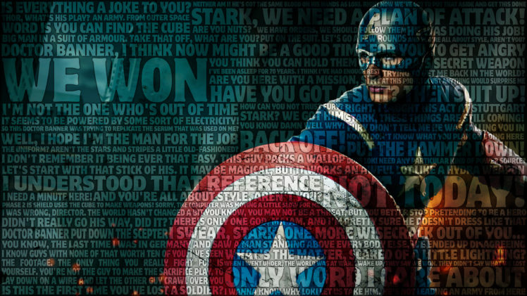 captain, America, Avengers, Typography HD Wallpaper Desktop Background