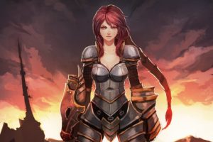 women, Video, Games, Dragons, Redheads, League, Of, Legends, Armor, Red, Eyes, Shyvana