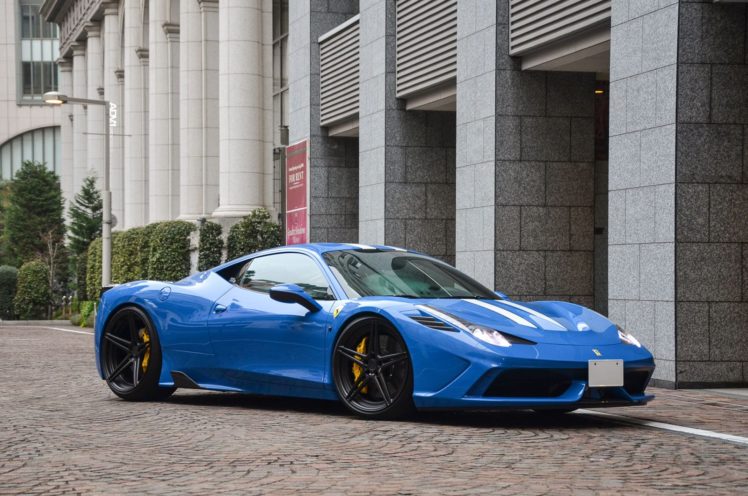 blue, Ferrari, 458, Speciale, Cars, Adv1, Wheels HD Wallpaper Desktop Background