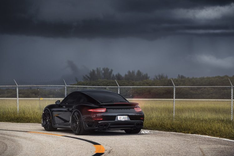black, Porsche, 911, Turbo, S, Adv1, Wheels, Cars HD Wallpaper Desktop Background