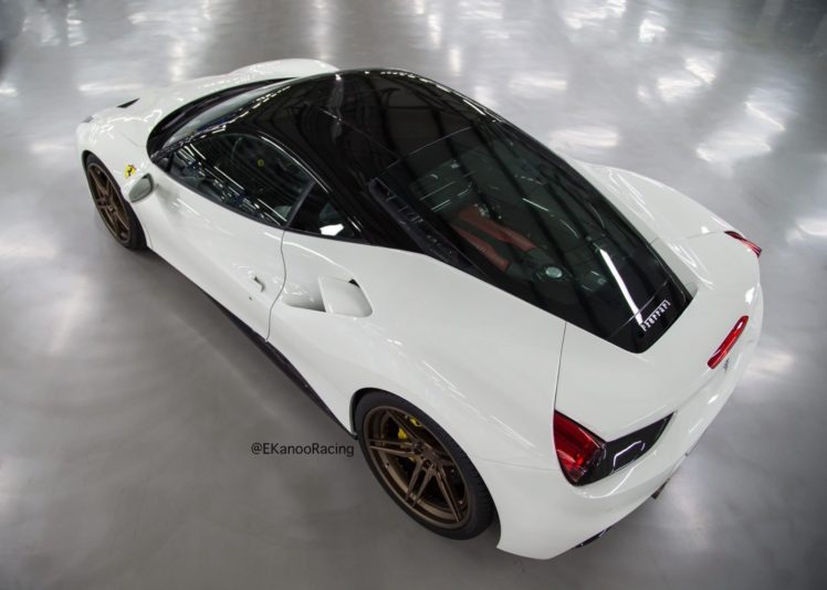 white, Ferrari, 488, Gtb, Adv1, Forged, Wheels, Cars HD Wallpaper Desktop Background
