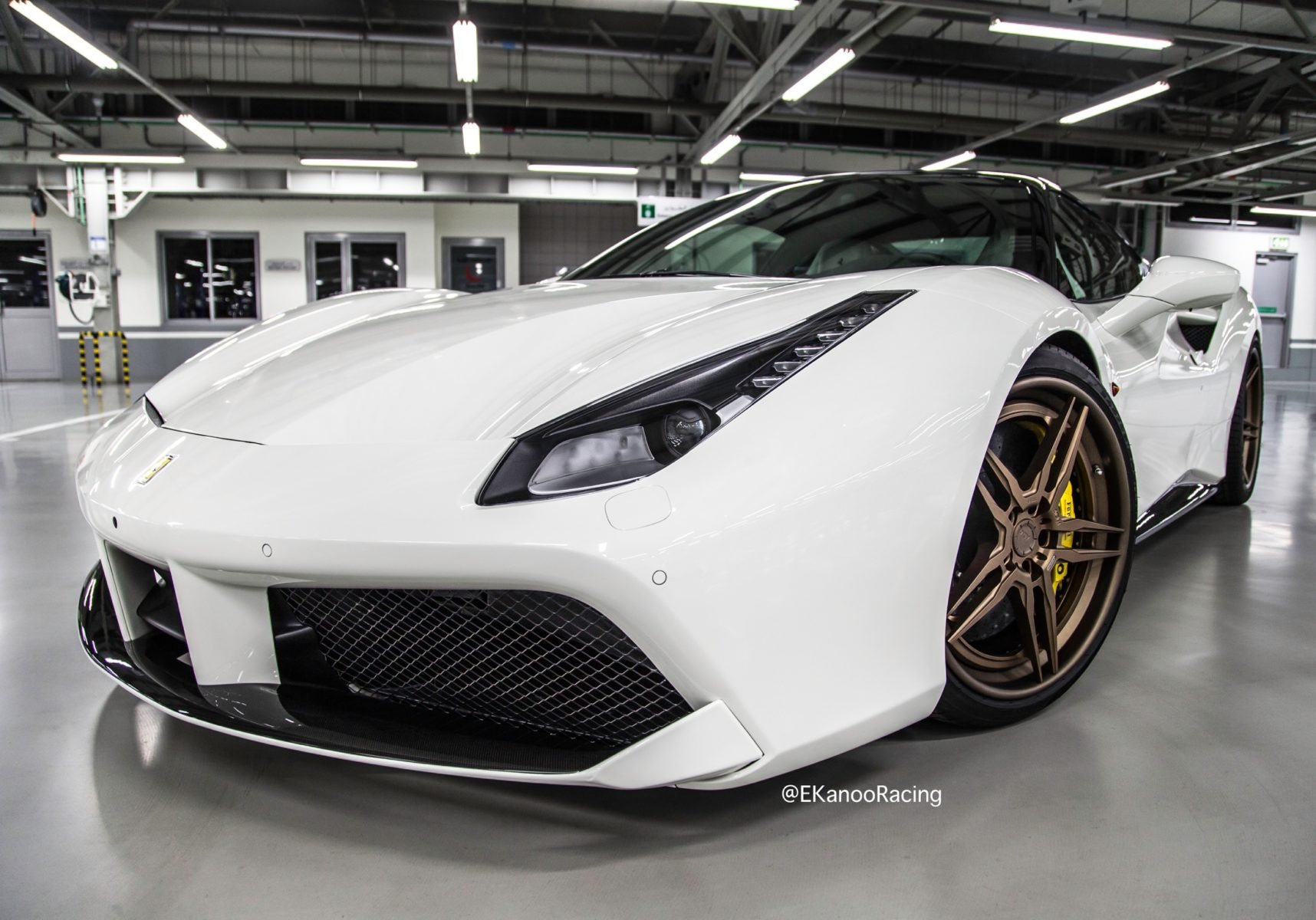 white, Ferrari, 488, Gtb, Adv1, Forged, Wheels, Cars Wallpaper