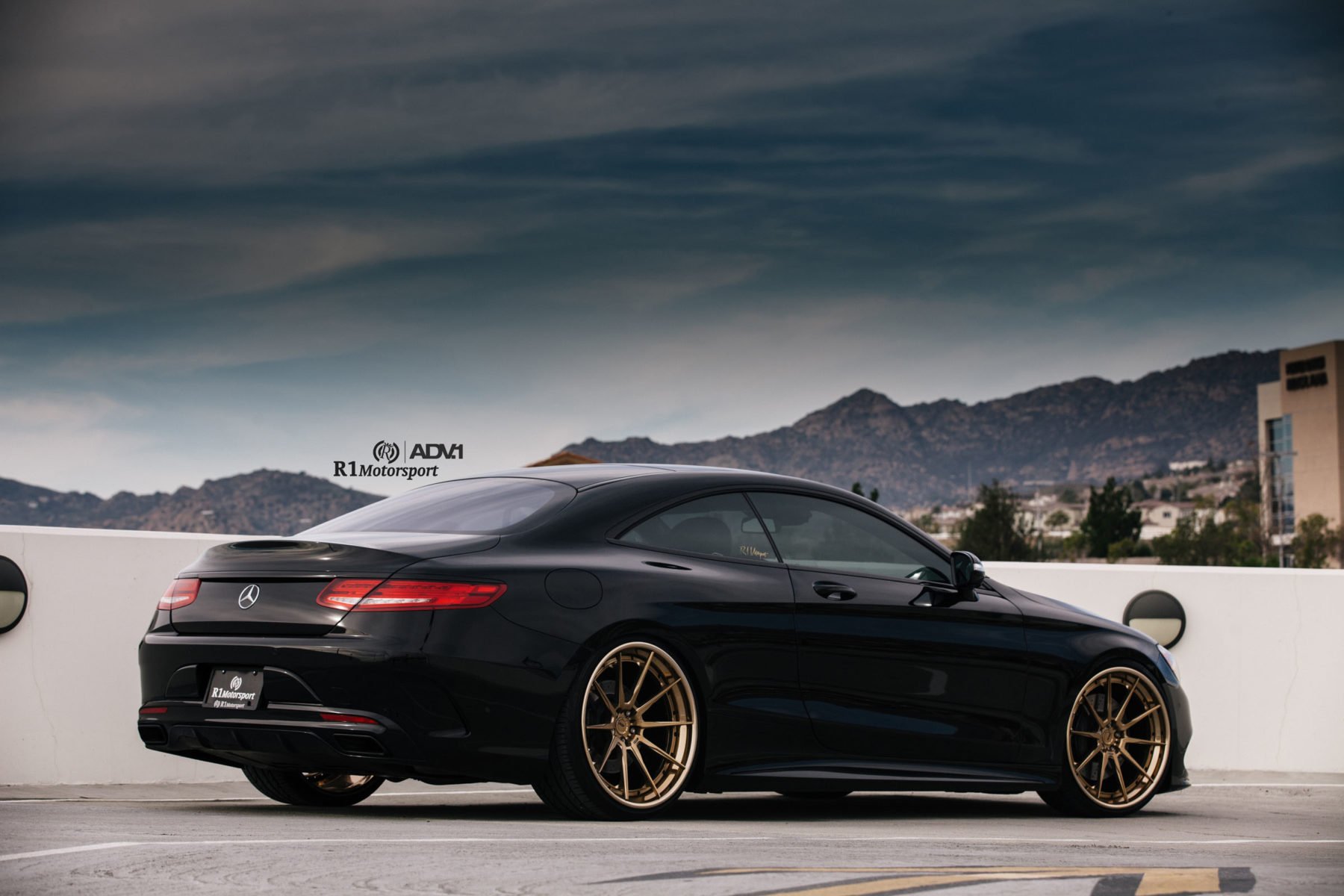 adv1, Wheels, Black, Mercedes, S class, Coupe, Car Wallpaper