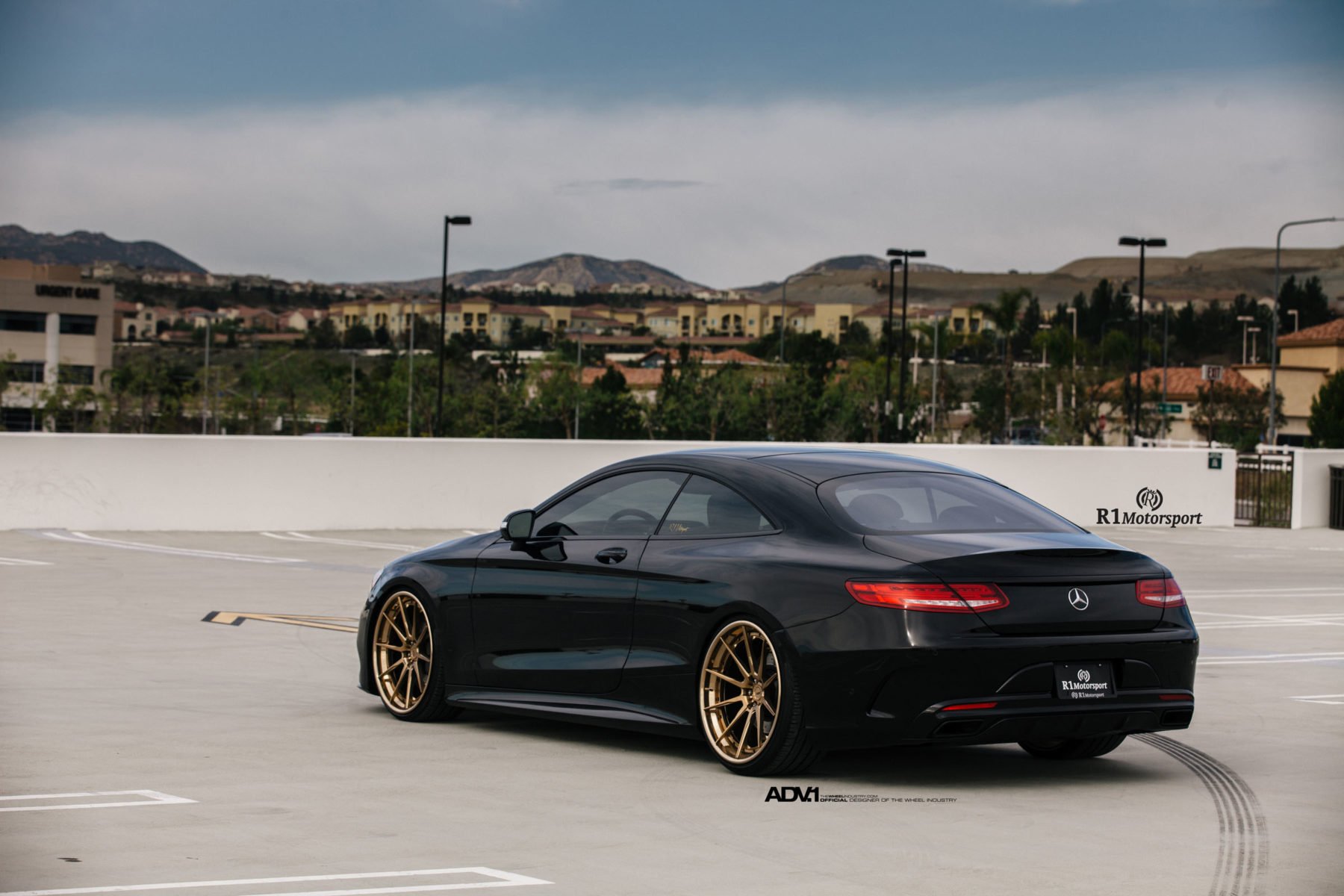 adv1, Wheels, Black, Mercedes, S class, Coupe, Car Wallpaper