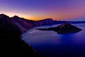 crater, Lake, Sunset, Island