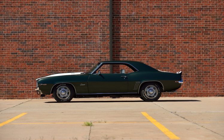 1969, Chevrolet, Camaro, Z28, Fathom, Cars, Green HD Wallpaper Desktop Background