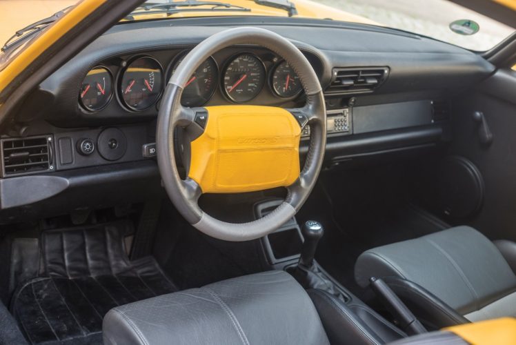 porsche, 911, Turbo, S,  3, 3 , Leichtbau, Prototyp,  964 , Cars, Yellow, 1992 HD Wallpaper Desktop Background