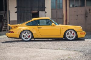 porsche, 911, Turbo, S,  3, 3 , Leichtbau, Prototyp,  964 , Cars, Yellow, 1992