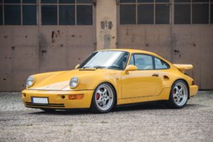 porsche, 911, Turbo, S,  3, 3 , Leichtbau, Prototyp,  964 , Cars, Yellow, 1992