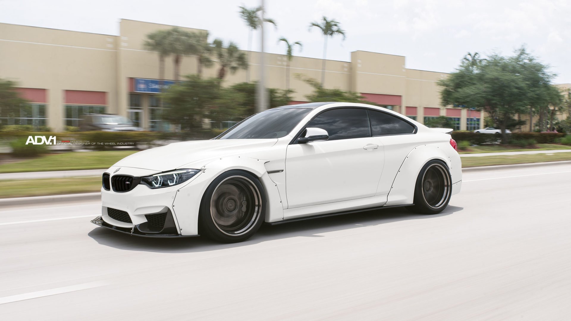 White Bmw M4 Liberty Walk Widebody Adv1 Wheels Coupe Cars