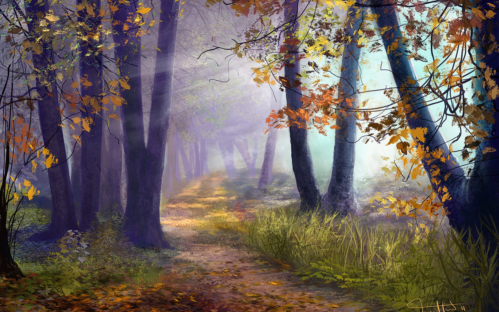 art, Autumn, Forest, Autumn Wallpaper