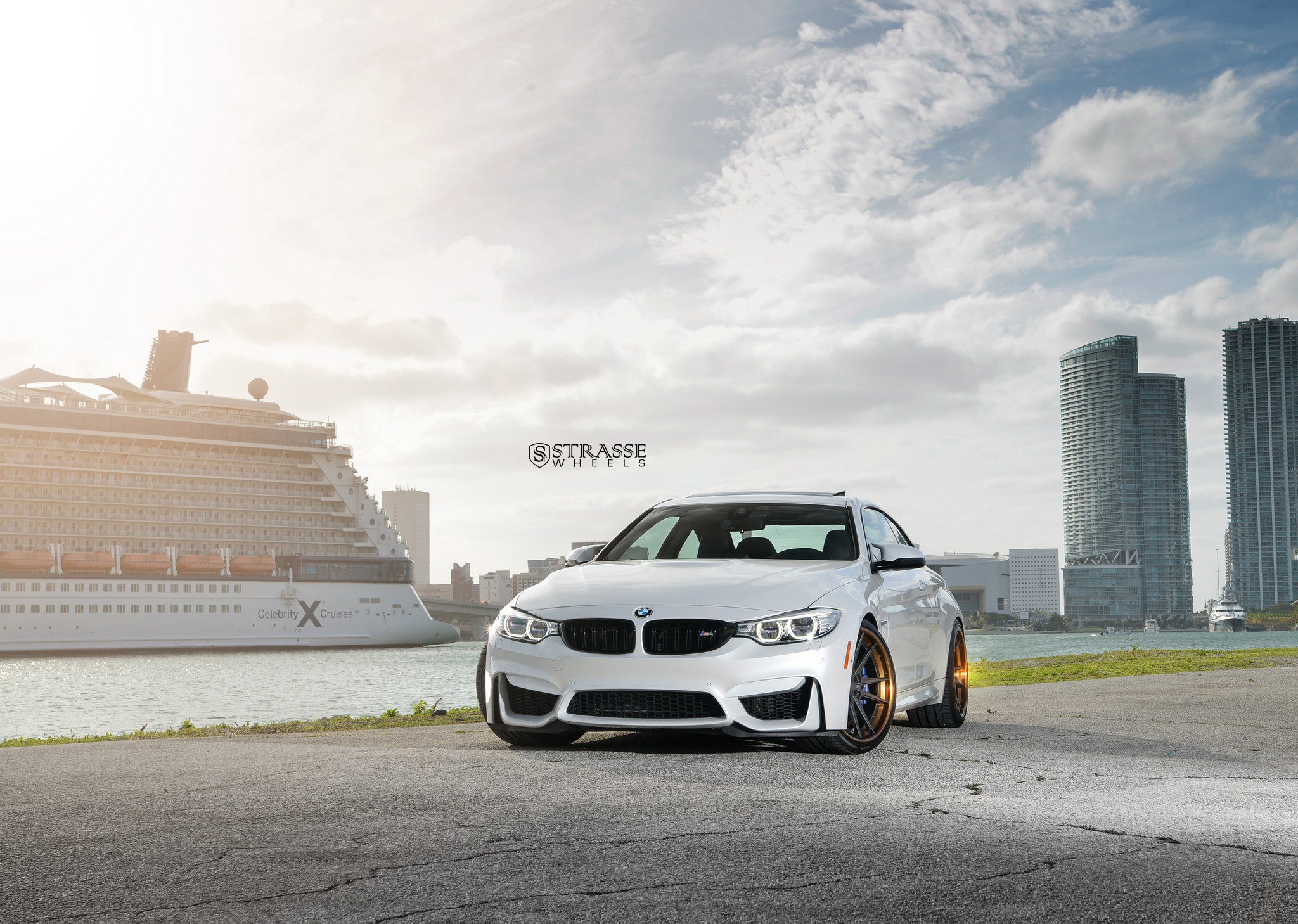 strasse, Wheels, Bmw, M4, Coupe, Cars, White Wallpaper