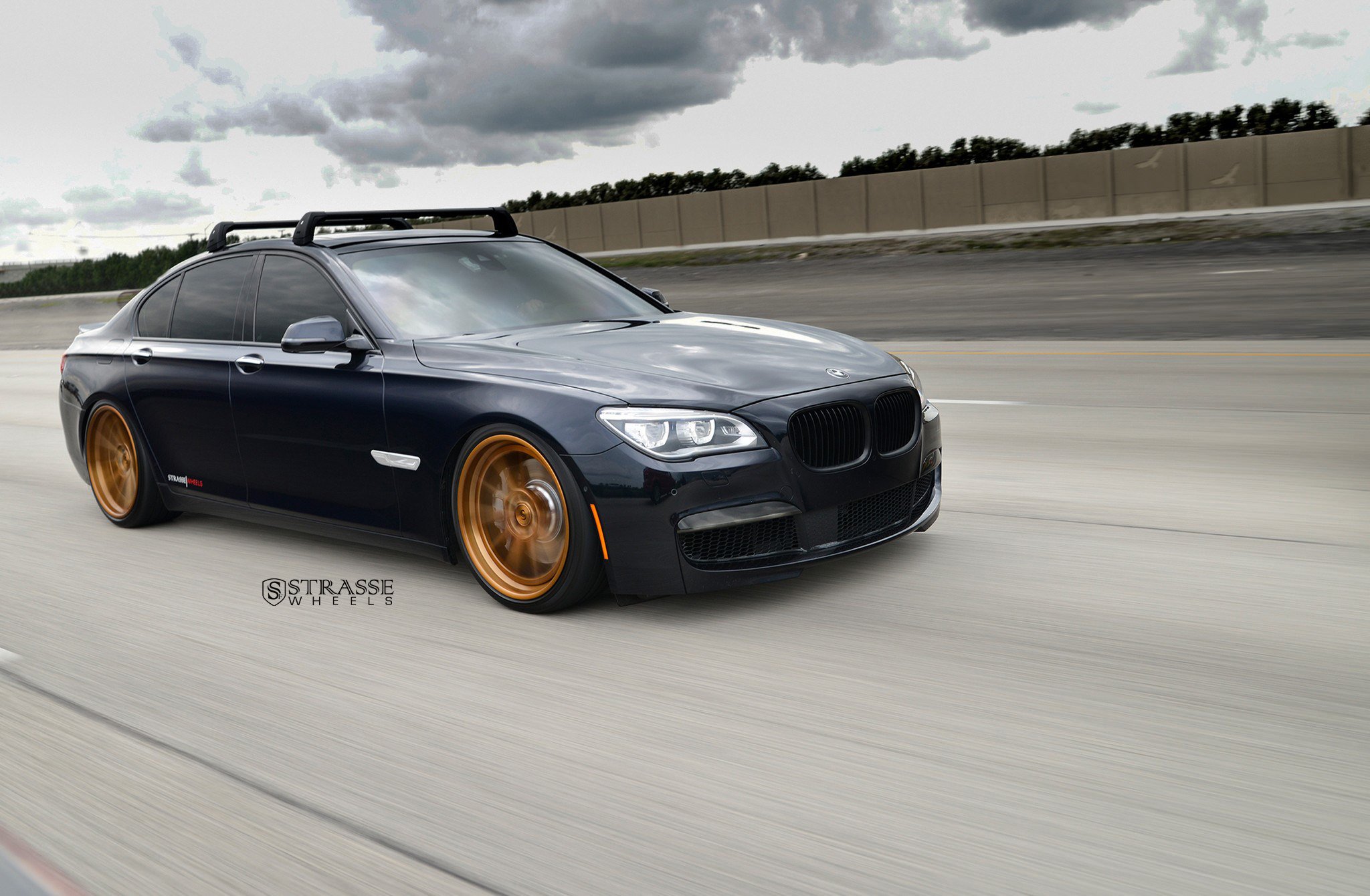 strasse, Wheels, 750i, Bmw, Cars, Sedan, Black Wallpaper