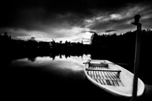 lake, Boat, Mood