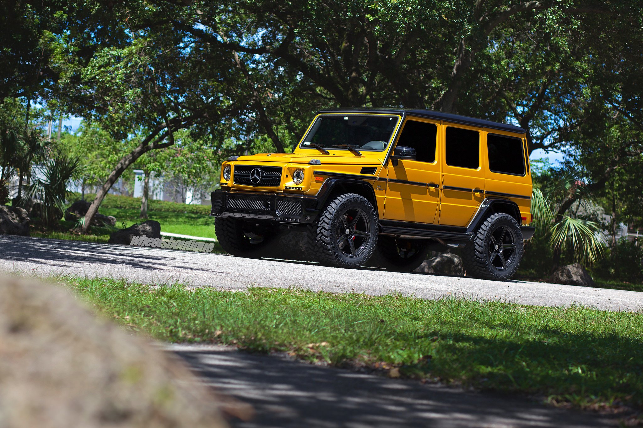mercedes, Benz, G63, Amg, Cars, 4x4, Yellow, Wheels, Hre Wallpaper
