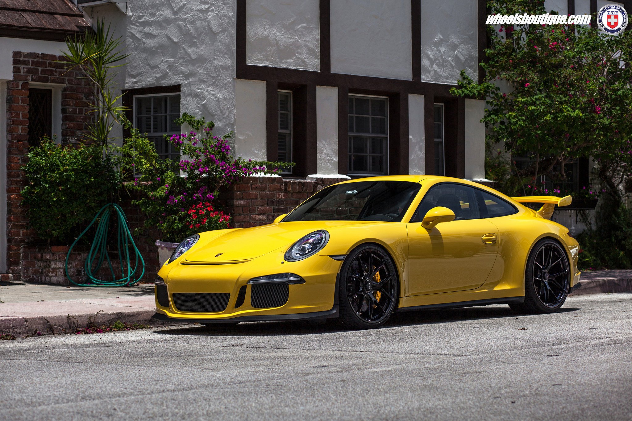 , Porsche, 991, Gt3, Cars, Yellow, Hre, Wheels Wallpaper