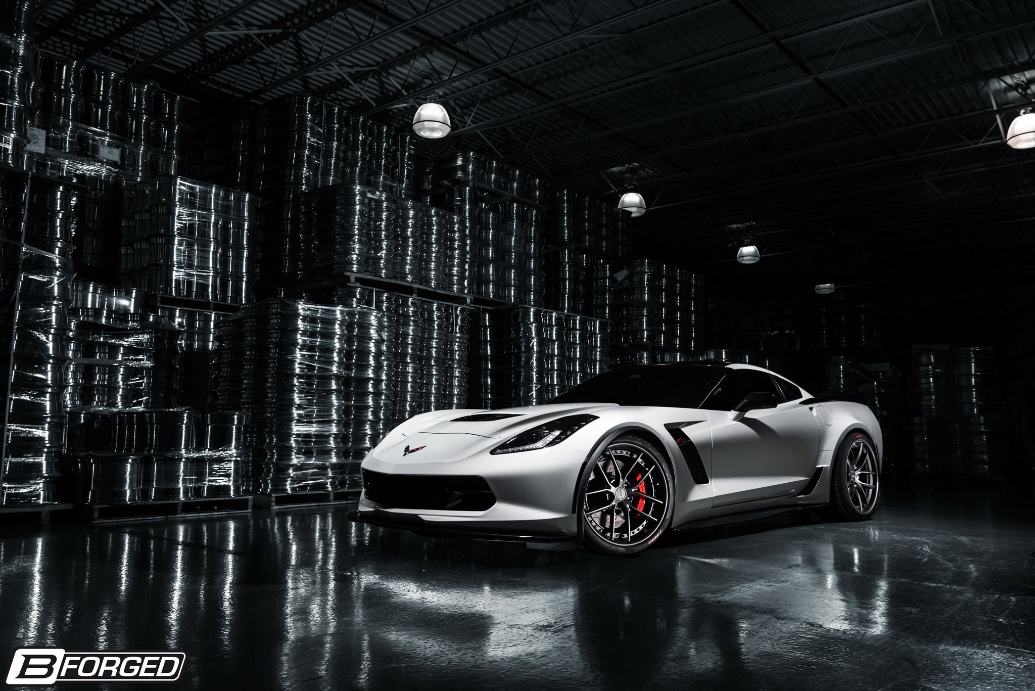 c7 , Chevy, Cars, White, Z06, Corvette, B forged Wallpaper