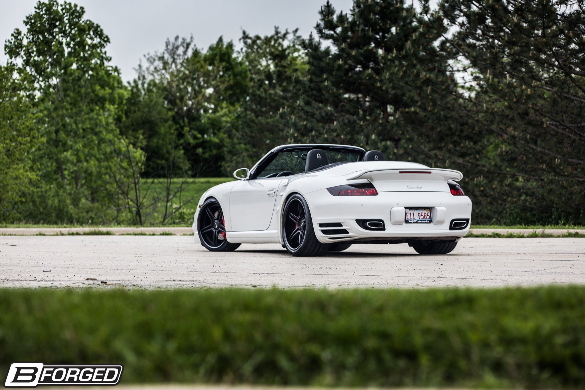997, Porsche, 911, Turbo, Cars, Convertible, White, B forged, Wheels Wallpaper