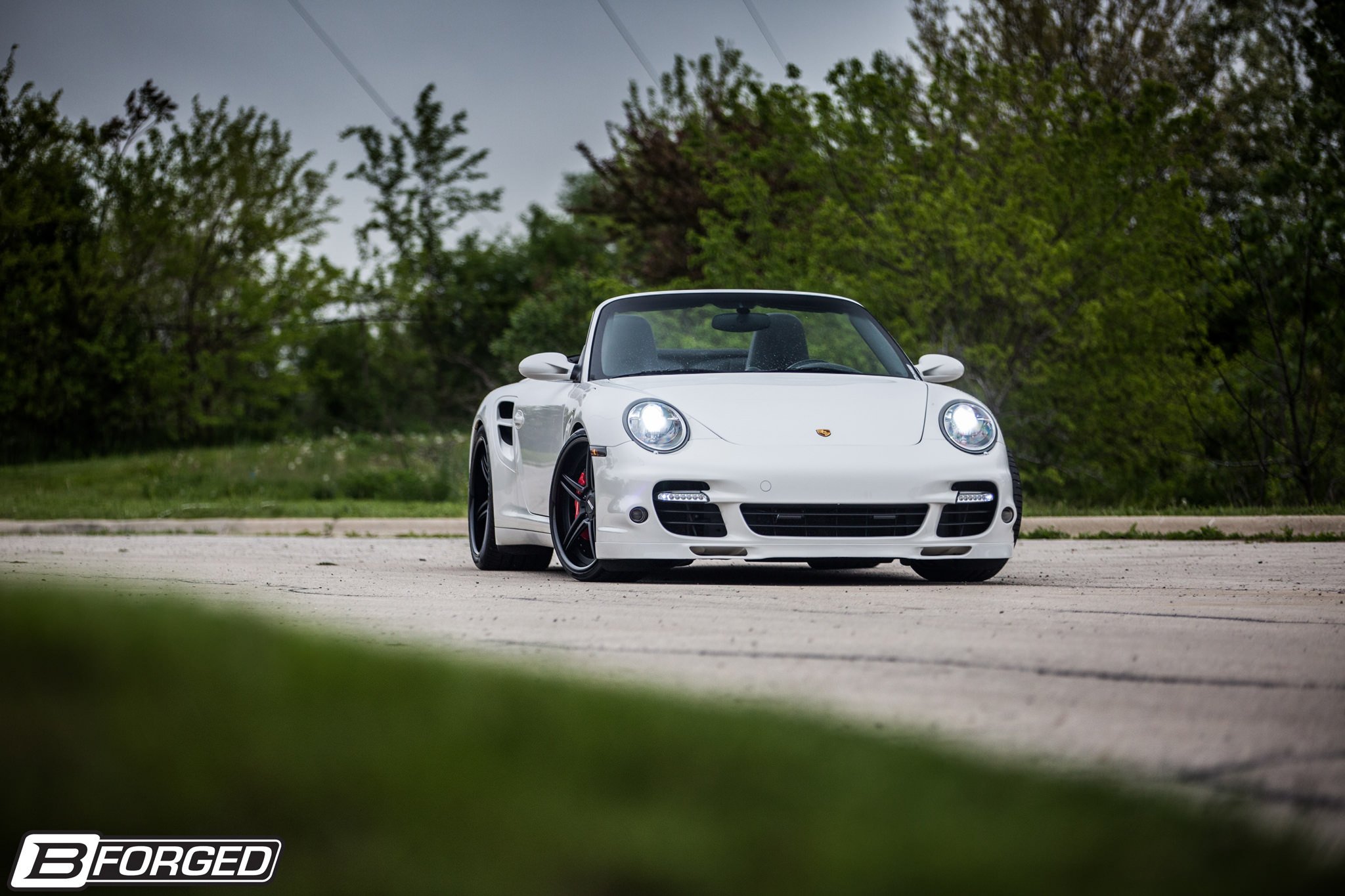 997, Porsche, 911, Turbo, Cars, Convertible, White, B forged, Wheels Wallpaper