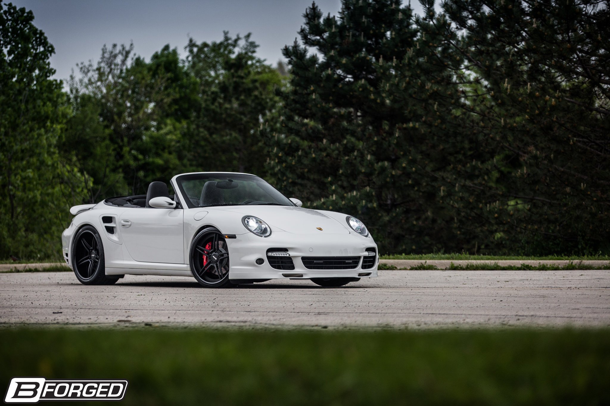 997, Porsche, 911, Turbo, Cars, Convertible, White, B forged, Wheels Wallpaper