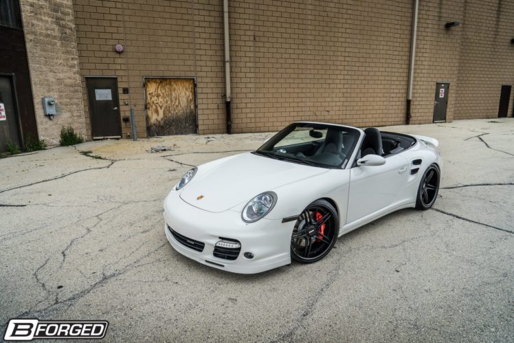 997, Porsche, 911, Turbo, Cars, Convertible, White, B forged, Wheels HD Wallpaper Desktop Background