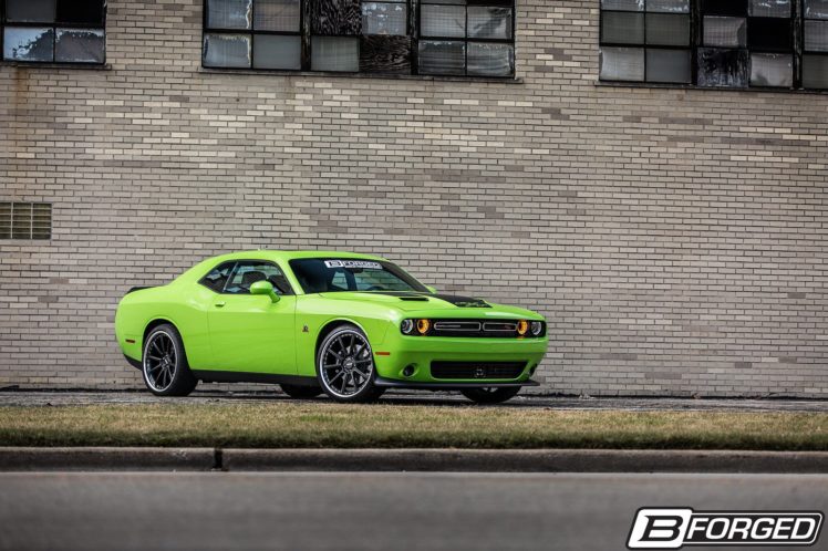 b forged, Wheel, Dodge, Challenger, Cars, Green HD Wallpaper Desktop Background
