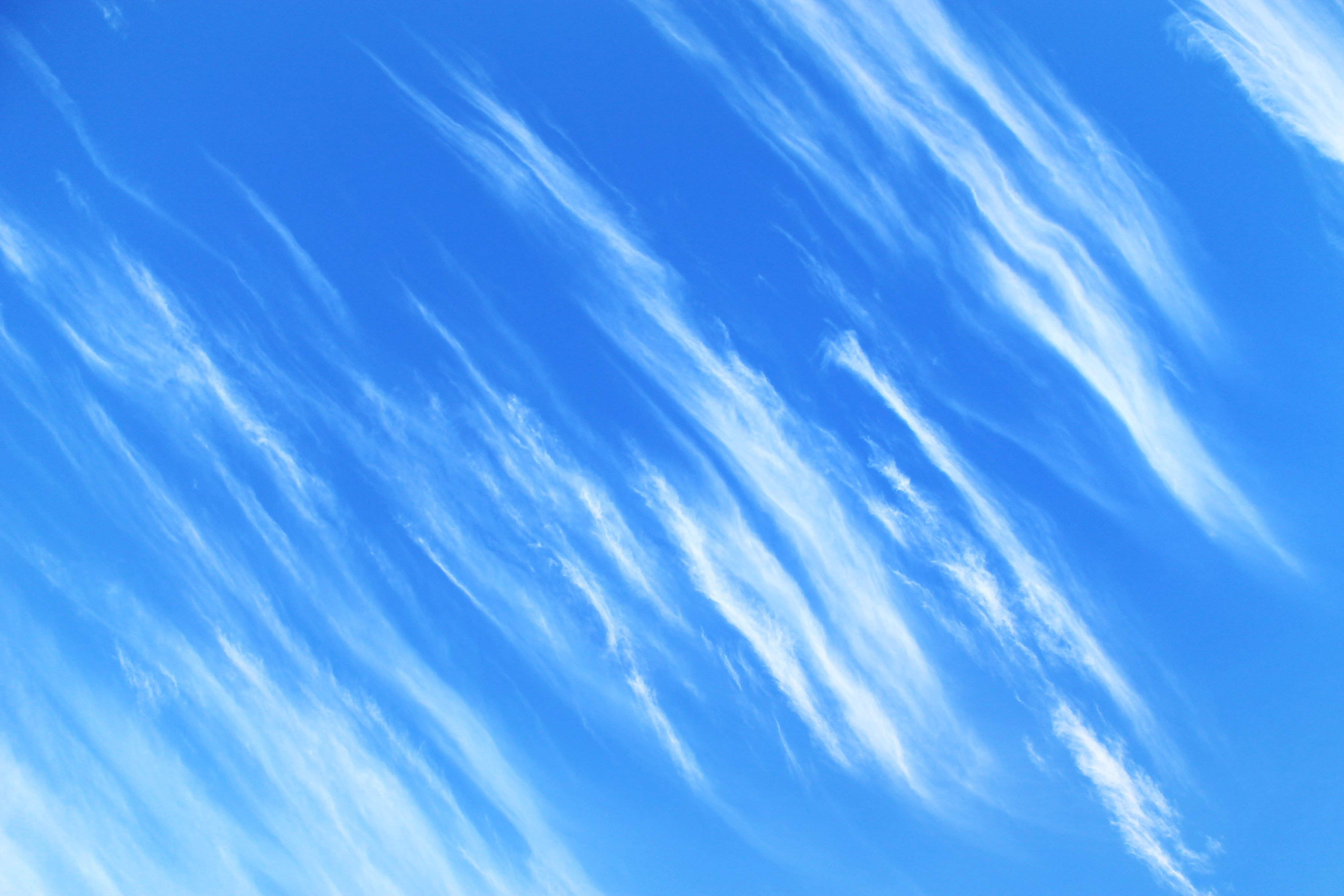 stripes, Sky, Clouds, Abstract, Blue Wallpaper