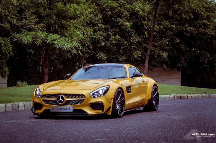 yellow, Mercedes, Amg, Gts, Vossen, Wheels, Cars HD Wallpaper Desktop Background