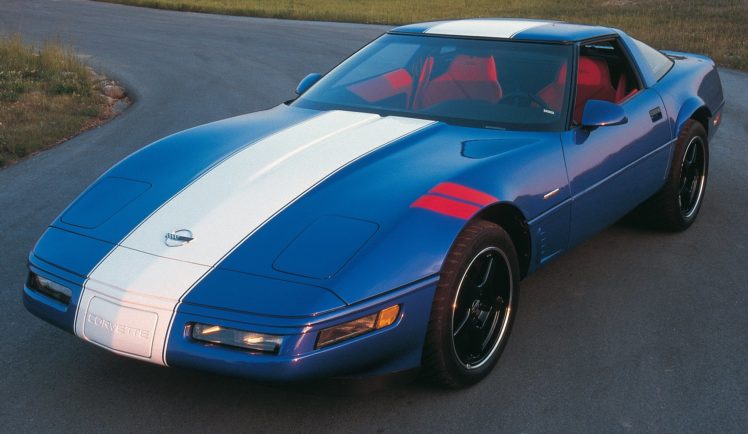 1996, Chevrolet, Corvette, Grand, Sport, Coupe, Cars, Blue HD Wallpaper Desktop Background