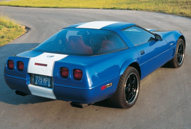 1996, Chevrolet, Corvette, Grand, Sport, Coupe, Cars, Blue HD Wallpaper Desktop Background